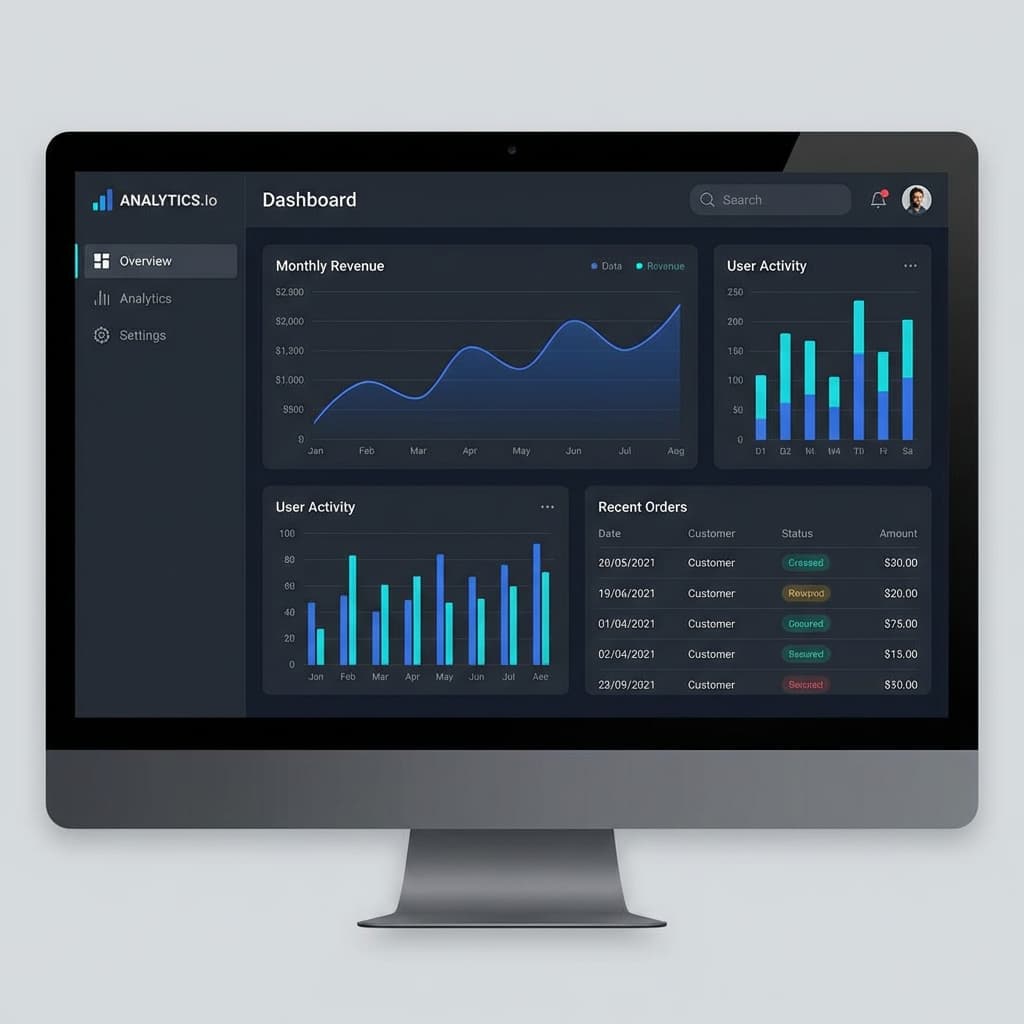 Sigentra Dashboard Email view showing monitored trackers and compliance status